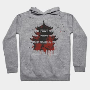 Japanese temple graffiti street art Hoodie